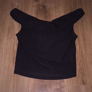 Black crop top